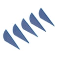 thumbnail image 3 of Aubes Volantes, Vitesse de Vol Rapide, Forme de Goutte pour le Tir à l'Arc Bleu, 3 of 8