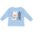 thumbnail image 3 of Inktastic My Great Aunt Loves Me- Cute and Happy Llama Boys or Girls Long Sleeve Toddler T-Shirt, 3 of 5