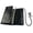 Black, variant on IBRO Long Bifold RFID Blocking Motorcycle Chain Wallet for Men Ostrich Brown