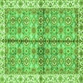 thumbnail image 1 of Ahgly Company Indoor Square Oriental Green Traditional Area Rugs, 3' Square, 1 of 4