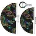 thumbnail image 3 of FMSHPON Classic Embroidery Dragon Xmas Christmas Tree Skirt Stand Mat for Holiday Party Decoration Indoor Outdoor 48 inches, 3 of 6