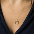 thumbnail image 2 of K-KED Women's Fashion Delicate Jewelry Gold or Silver Crescent Moon Pendant Necklace-Silver, 2 of 6