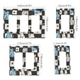 thumbnail image 2 of Yayeee Rocker Switch Wall Plate 2-Gang 4.7"x4.6" Home Decorative Outlet Cover, Blue and White Cat, 2 of 6