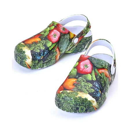 Gardening Clog - Lightweight Vegetable Print Gardening Clogs -