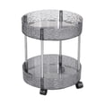 thumbnail image 1 of Feltree 2-Tier Rolling Storage Cart with Wheels for Kitchen, Bathroom, Living Room Organization, 1 of 7