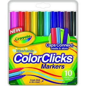 Inkfluencer We Wear Cute Click N Color Marker Set Activity Kit With 32 Click On Marker Tips Walmart Com Walmart Com