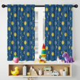 thumbnail image 5 of Blackout Kids Curtains,Blue Sun Moon Star Pattern Childrens Insulated Curtains Set Of 2,Bedroom Essentials,Toddler Room Decor 42"x54", 5 of 5