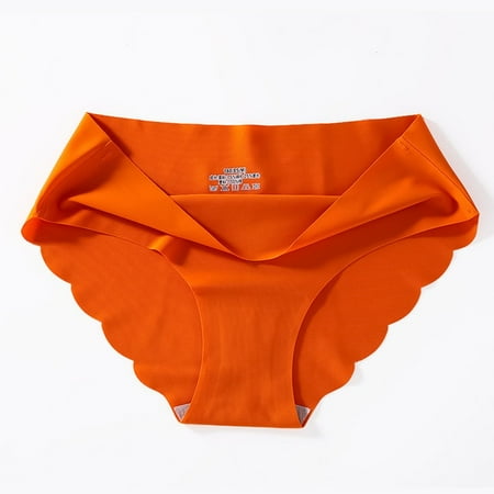 

QWZNDZGRSports Women s Panties Seamless Briefs Mid Rise Underwear Female Soft Comfortable Silk Briefs Underpants Sexy Lingerie Panty
