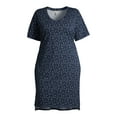 thumbnail image 5 of Terra & Sky Women's Plus Size V-Neck T-Shirt Dress with High Low Hem, 5 of 6