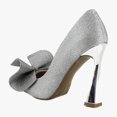 thumbnail image 3 of Betsey Johnson Nobble Women's Heels Silver Size 5.5 M, 3 of 8