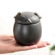thumbnail image 5 of Tarro de té con forma de perro con tapa, para guardar alimentos, especias, café, azúcar y té. Negro, 5 of 9