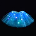 thumbnail image 3 of Falda para niños Falda con luz led Falda con lentejuelas y estrellas Falda con frunces Falda de malla luminosa, 3 of 5