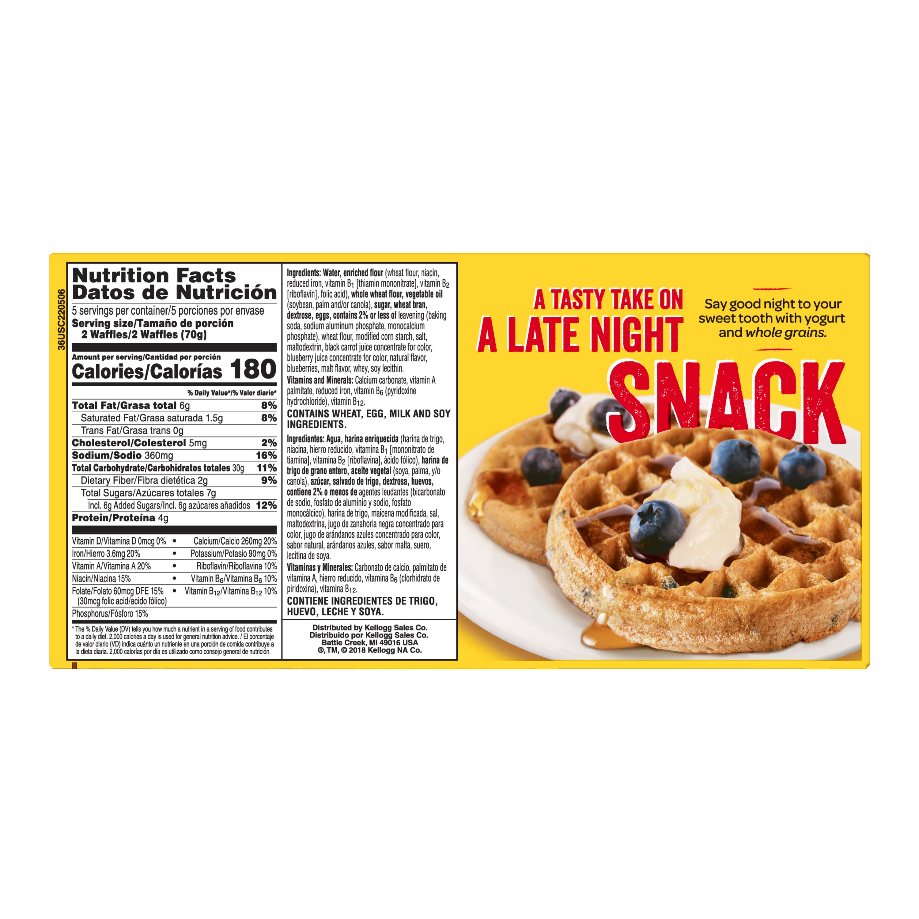 Nutri Grain Blueberry Waffles Nutritional Information Besto Blog