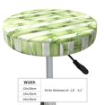 thumbnail image 4 of KLL Bamboo Stems And Leaves Round Bar Chair Cushion Cover 13 inch ,Bar Stool Protector with Elastic, Soft Washable, 4 of 6