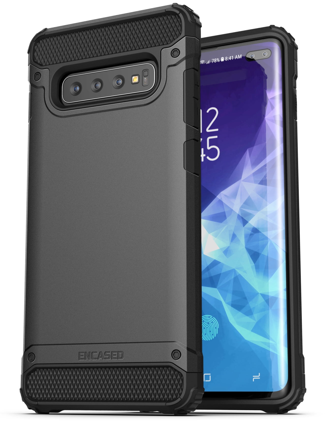 Encased Heavy Duty Galaxy S10 Plus Case (2019 Scorpio Series) Military Grade Rugged Phone