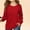 Red, variant on Spazoro Kids Girls Shirts Tee, Long Sleeve Solid Color Crew Neck 2025 Casual Loose Tops for Child Girls Black Size 2 T