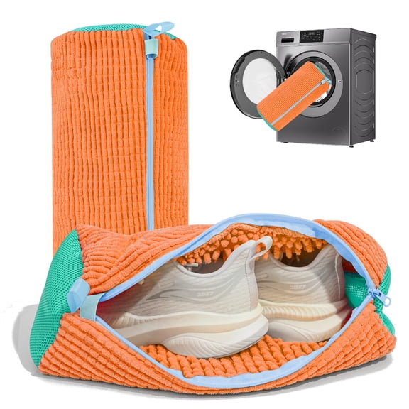 Shoe Washing Machine Bag: Laundry Shoe Bag for Washer and Dryer - 2pc Reusable Shoe Cleaning Bag for Sneaker Tennis Shoes Unstain Cleaner Kit(2 Pcs)