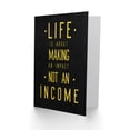 thumbnail image 2 of Quote Motivation Life Making Income Kruse Greetings Card Plus Envelope Blank inside, 2 of 3
