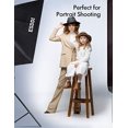 thumbnail image 2 of ESDDI Lighting Kit Adjustable Max Size 2.6Mx3M Background Support System 3 Color Backdrop Fabric Photo Studio Softbox Sets Continuous Umbrella Light Stand with Portable Bag, 2 of 2