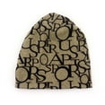 thumbnail image 2 of Tittly Winter Hats Beanie Windproof Outdoor Print Scarf Unisex Cap Hats Casaul Letter Baseball Caps Skull Caps Hats for Women Khaki One Size, 2 of 2