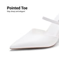 thumbnail image 5 of DREAM PAIRS Women's Slingback Heels Pointed Toe Block Heel Pumps Closed Toe Adjustable Strap Office Work Dress Shoes for Daily Wear, 5 of 7