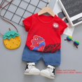 thumbnail image 1 of Spiderman Iron Man Baby Boys Ropa Traje de manga corta Camisetas Pantalones cortos Pantalones Superhéroe Capitán América Verano Ropa para niños Sets100 (2T) Gao Jinjia LED, 1 of 2