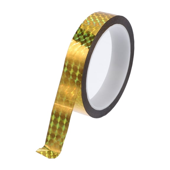 Unique Bargains Pinstripe Tape 164.04ft x 0.79" Car Stripes Pinstripe Decals for Car, Motorcycle and Boat, Racing Stripes DIY Stickers Laser Gold 1 Pc