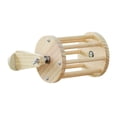 thumbnail image 5 of Rabbit Hay Feeder Rack Wooden Dispenser Rotating Drum Structure for Chinchillas Guinea Pigs Rabbits, 5 of 9