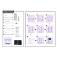 thumbnail image 7 of 3 Tier Laundry Sorter,ONE PIX Laundry Hampers with 3 Removable Bags and Hooks, Vertical Laundry Basket Organizer, Black and White, 7 of 7