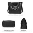 thumbnail image 5 of KL928 Women Leather Handbag Shoulder Crossbody Bag Tote Satchel Handbag for Mother's Day Gifts,Black, 5 of 7