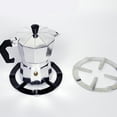 thumbnail image 4 of MasteelfCA Moka Pot Stove Stand Coffee Pot Holder Gas Range Support Ring Burner Grate Gas Hob Rack (Silver), 4 of 7