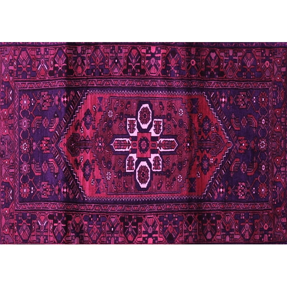 Ahgly Company Indoor Rectangle Persian Pink Traditional Area Rugs, 4' x 6'