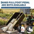 thumbnail image 7 of 750LBS 15CuFt Utility Dump Trailer, Heavy-Duty Steel Garden Cart, Removable Sides, Foot Pedal & Hand Pull, for ATV/UTV/Tractor, 7 of 7