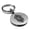 Silver, variant on Stainless Steel Alphabet Letter K initial Round Medallion Keychain Circle Ring