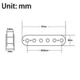 thumbnail image 2 of LOOKSEVEN 2 Pcs Clear Humbucker Slug Side Bobbin 52mm Pole Spacing Humbucker Coil Pickup Bobbin for Electric Guitar Replacement, 2 of 3