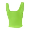 thumbnail image 4 of Women's Square Neck Crop Top Basic Sleeveless Fitted Tank Top Casual Cami, 4 of 5