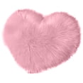 thumbnail image 2 of Ludlz Throw Pillow Fuzzy Long Faux Fur Love Heart Shape Fluffy Sofa Bedroom Decoration Lumbar Back Cushion Home Supplies, 2 of 8