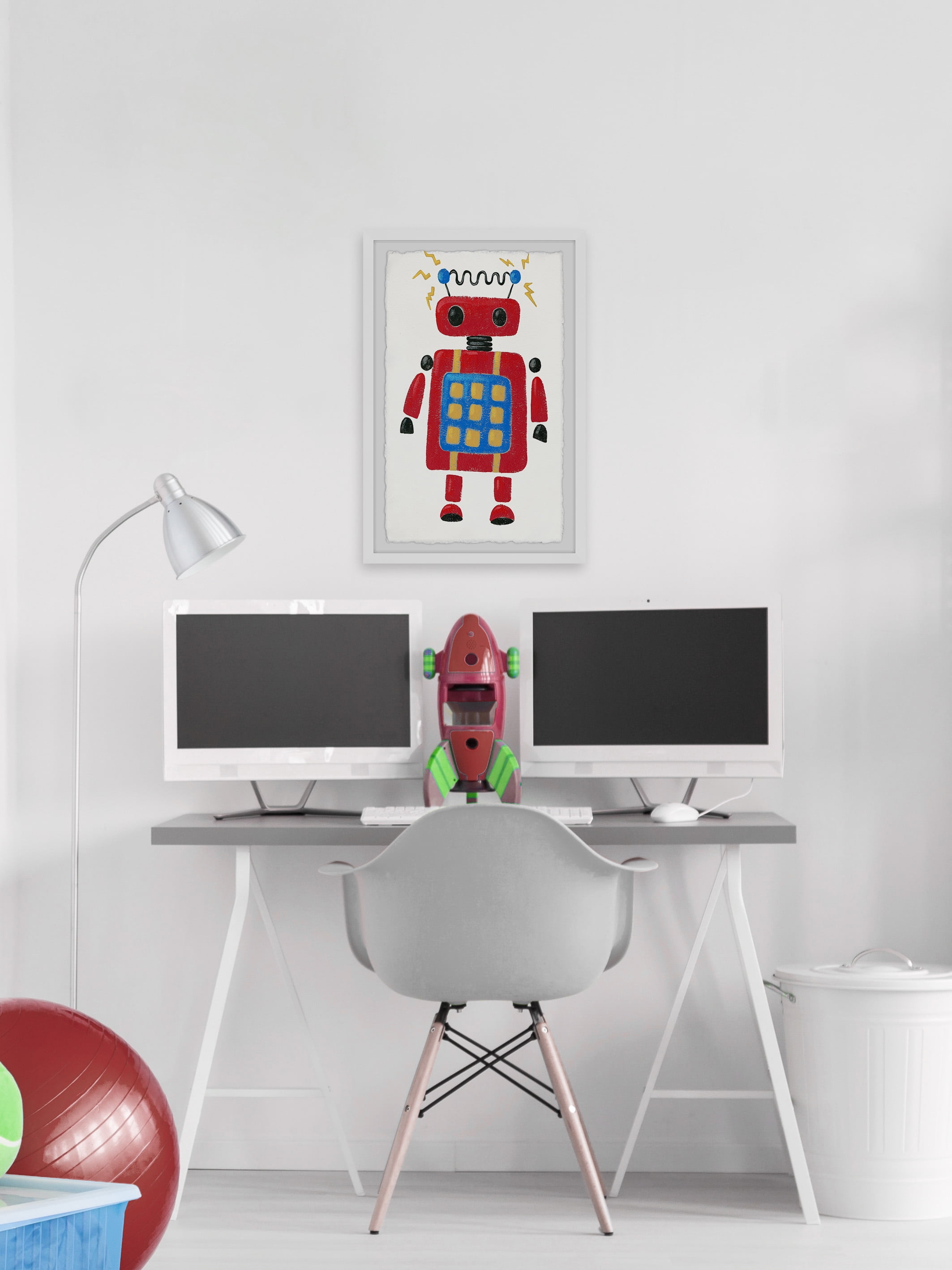 Marmont Hill Electric Robot Framed Wall Art