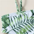 thumbnail image 5 of REDARER Big Summer Irregular Suspenders Leaf Pattern Swimsuit Two Piece Bikini Set Swimsuits Bathing Suits Thin Straps,Girls Swimsuit,11-12 Years, 5 of 6