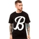 thumbnail image 1 of Black Scale The Big B Script Logo Camiseta gráfica para hombre, negro, pequeño, 1 of 1