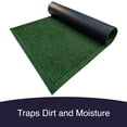 thumbnail image 4 of Ecomills Dirt Trapper Door Mat, Absorbent Indoor/Outdoor Entrance Mat, Low Profile, Rubber Backing, 36" x 48", Green, 4 of 4