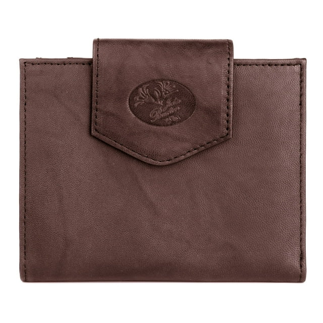 Cartera Julia Buxton Heiress Cardex de piel caoba