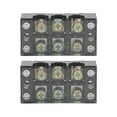 thumbnail image 4 of Terminal Strip Dual Row Screw Clamp Wire Terminal Block 60A 600V 2pcs for Bridge Lighting, 4 of 7