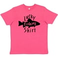 thumbnail image 3 of Inktastic Lucky Fishing Shirt Fish Youth T-Shirt, 3 of 5
