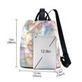 thumbnail image 3 of FORMRS Women's Travel Backpack Purse Anti-Theft Hidden Pockets Casual Shoulder Bag, Elegant Marble Pattern, 3 of 7