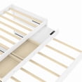 thumbnail image 4 of Bellemave Twin Size Platform Bed with Storage Drawers, Wood Twin Bed with Trundle, Twin Daybed with Drawers for Teens, Adults, White, 4 of 10