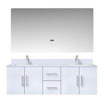 Volez 36 in W x 18.25 in D Dark Grey Single Bath Vanity with Side Cabinet, and White Ceramic Top