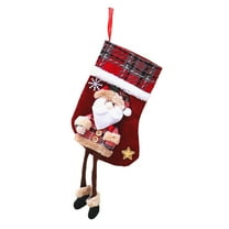 Clearance Under $5 christmas decor shop, Hwkond Fashion Christmas Stockings Gift Bag Christmas Tree Decoration Supplies christmas decorations indoor