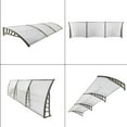 thumbnail image 5 of BAYUELSWU Awning for Door Entrance, Door Canopies Awning, Patio Window Awning, Exterior Durable Awnings with Aluminum Support for Home Window Shade (Transparent Board + Gray Bracket), 5 of 7