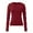 001-Red, variant on LINGLANG Womens Long Sleeve Shirts Fitted Tops Stretchy Base Layer Basic Tight Thermal Undershirt